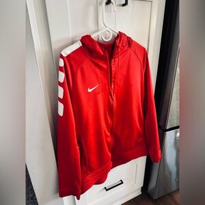 Nike Kids Red and White Jacket